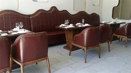 北京鲍鱼馆餐桌椅实拍图