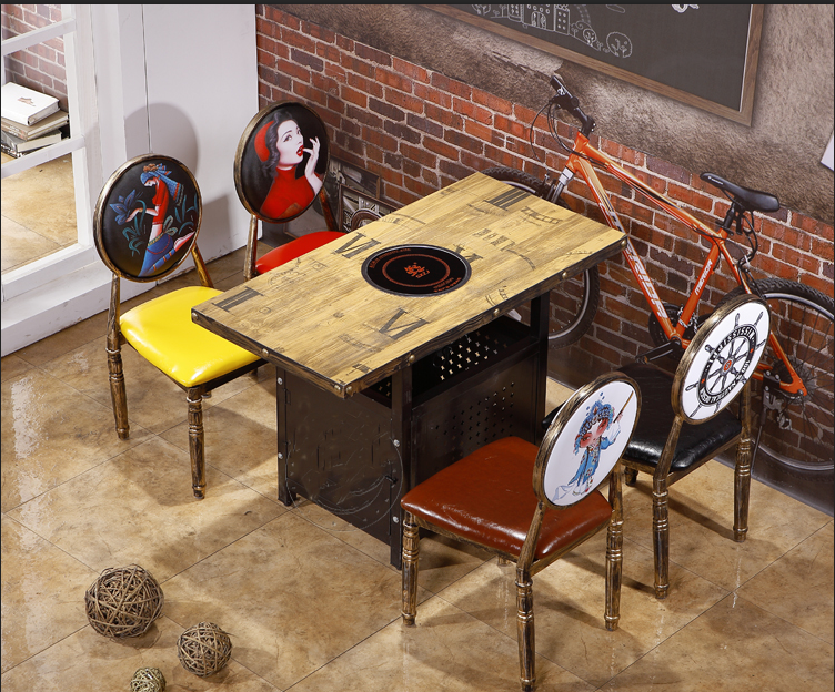 防火板材质火锅桌