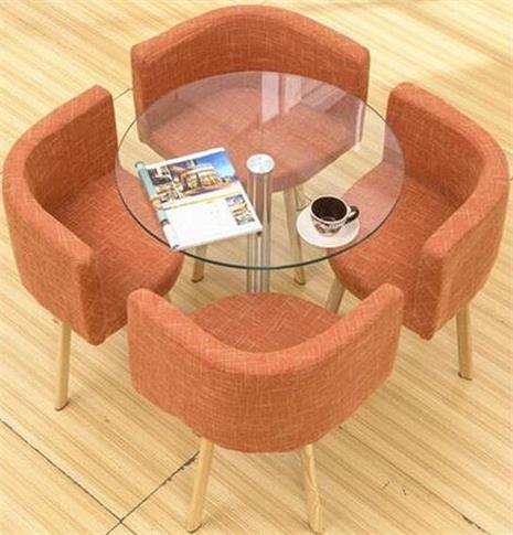 咖啡厅桌椅（玻璃材质）