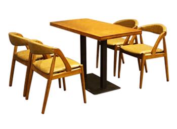 实木西餐厅餐桌椅