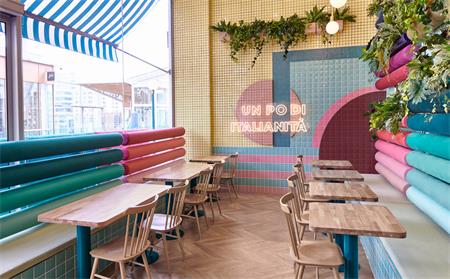 西餐厅桌椅布置场景