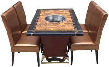 大理石台面火锅桌