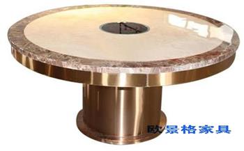 大理石火锅桌