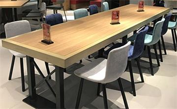 实木快餐厅桌椅