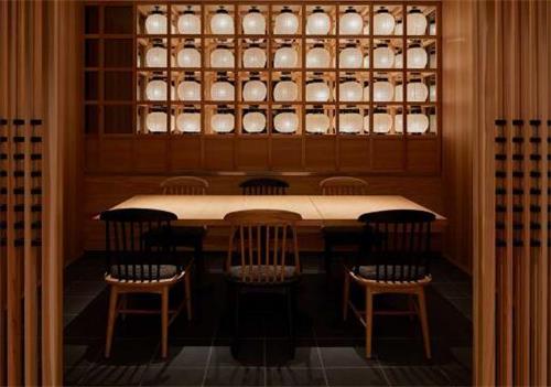 日式餐厅桌椅