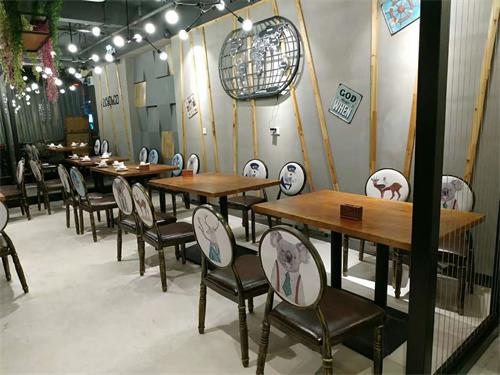 川菜馆实木餐桌椅