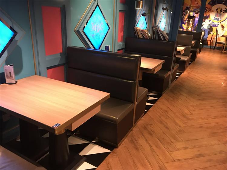 塘潮时尚融合菜系餐厅卡座沙发