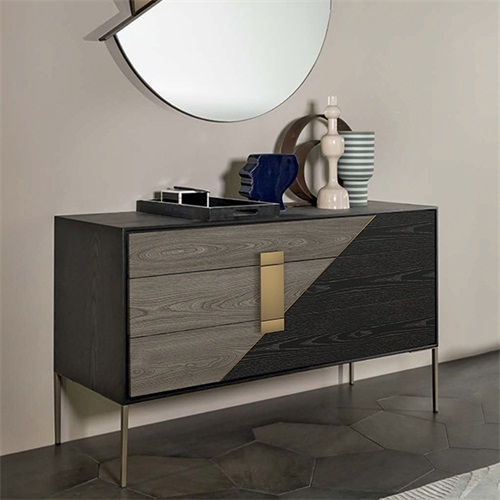 意式轻奢餐边柜现代简约餐厅备餐柜