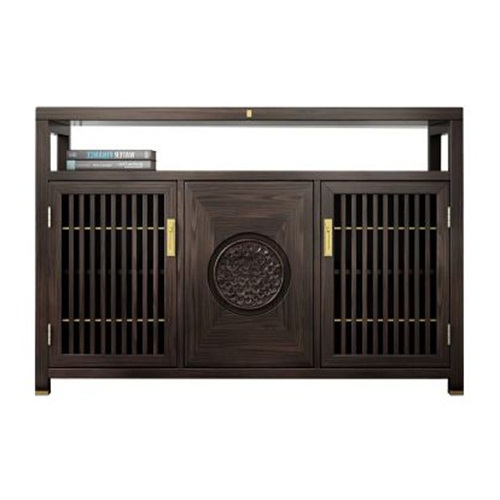 中式优质实木餐厅备餐柜家具定制