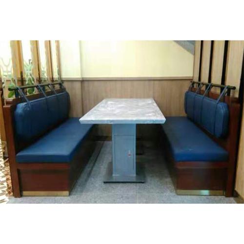 新款大理石港式茶餐厅桌椅卡座_茶餐厅桌椅定做