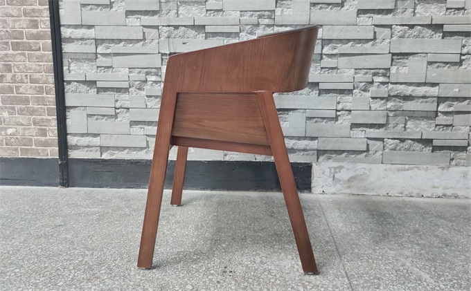 茶楼创意实木软包镂空靠背椅子