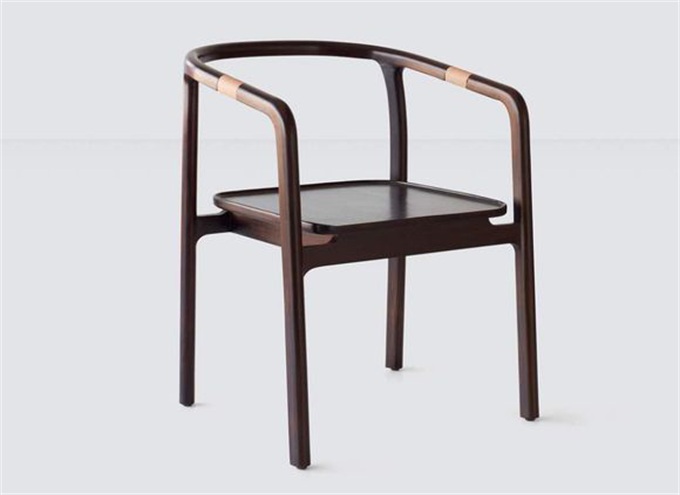 茶餐厅创意全实木简约扶手椅子