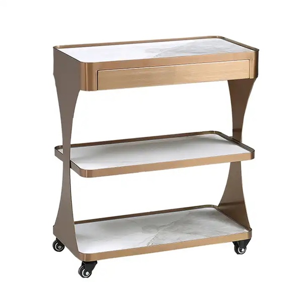 火锅店时尚轻奢不锈钢菜架