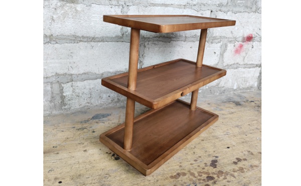 中餐厅简约优质实木菜架