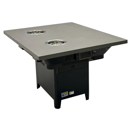 一人一锅自助火锅大理石无烟净化火锅桌