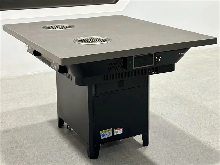 一人一锅自助火锅大理石无烟净化火锅桌