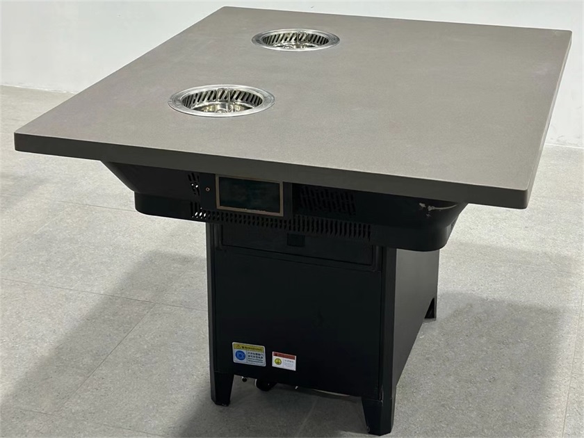 一人一锅自助火锅大理石无烟净化火锅桌