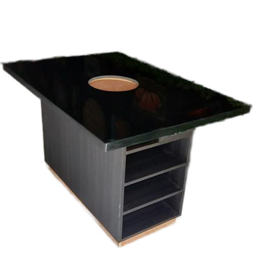 新款时尚大理石火锅餐桌_4人火锅桌