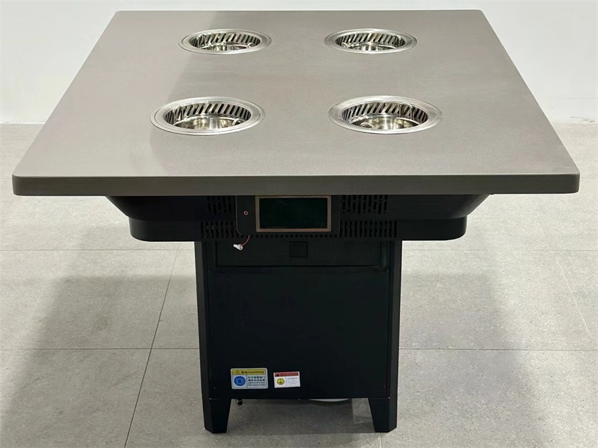 自助小火锅一人一锅大理石无烟净化火锅桌