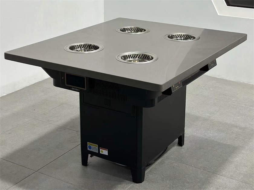 自助小火锅一人一锅大理石无烟净化火锅桌