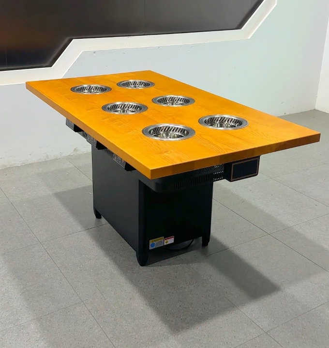 自助火锅6人位一人一锅无烟净化小火锅桌