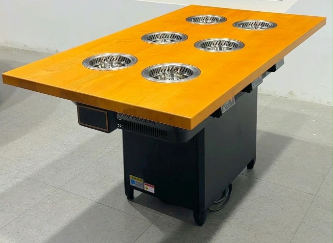 自助火锅6人位一人一锅无烟净化小火锅桌