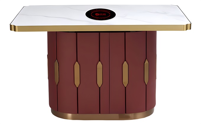 火锅店高档轻奢大理石火锅桌
