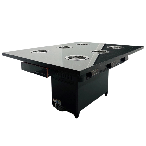 6人位一人一锅无烟净化小火锅桌