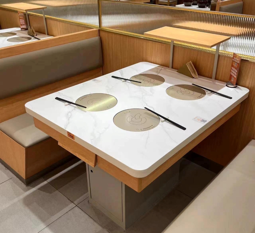 呷哺呷哺火锅一人一锅大理石小火锅桌