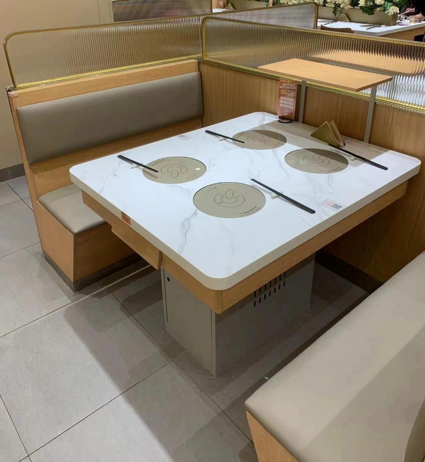 呷哺呷哺火锅一人一锅大理石小火锅桌