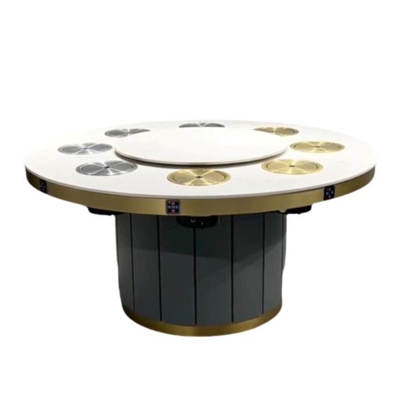 火锅店8人位一人一锅无烟净化小火锅桌