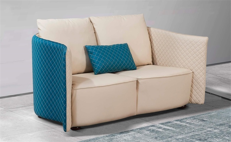 私人会所现代轻奢客厅皮革软包意式经典沙发