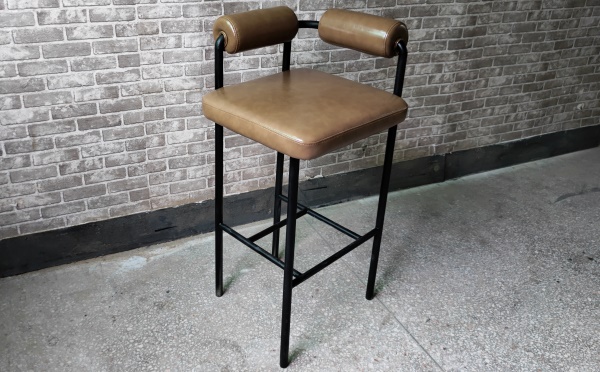 时尚清吧酒吧铁艺高腿椅子_现代高档吧台椅