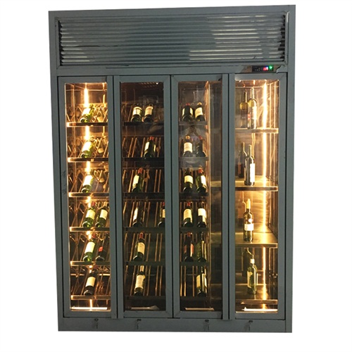 不锈钢酒庄定制恒温酒柜_不锈钢酒柜定制厂家