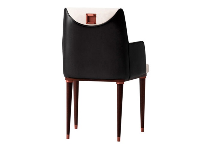 咖啡厅欧式高档时尚绒皮实木椅