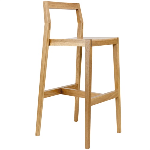 咖啡店日式简约实木吧椅木质高脚椅