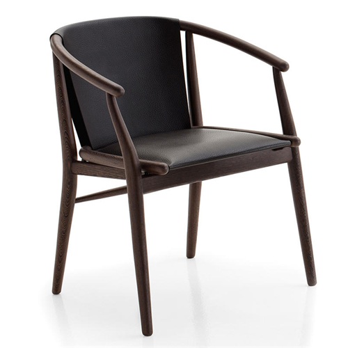 美式创意实木皮艺软包咖啡厅椅子
