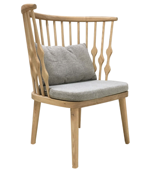 北欧围椅实木温莎圈椅 白橡木咖啡店铺椅子