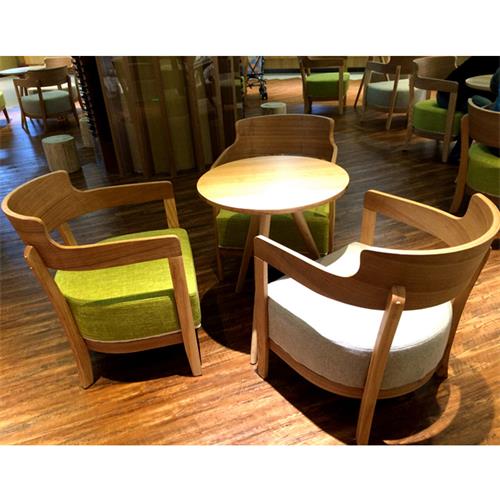 北欧咖啡厅馆桌椅组合_奶茶甜品店休闲洽谈接待桌椅