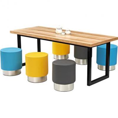 咖啡长方形桌椅_咖啡店休闲桌椅_咖啡馆实木桌椅