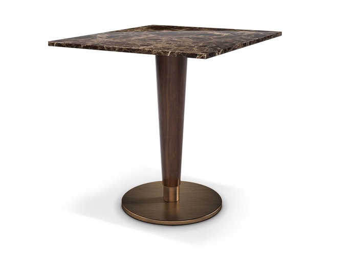 美式大理石实木轻奢咖啡桌