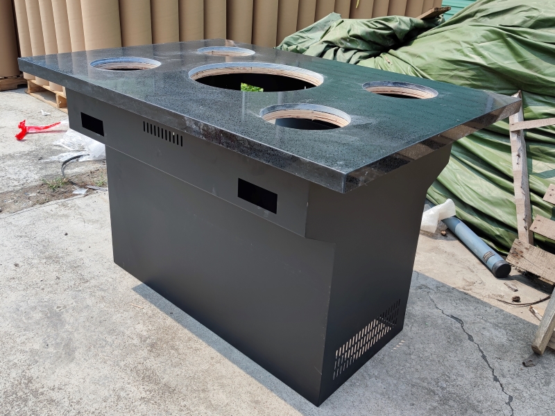 韩式自助火锅烧烤一体桌_无烟烤涮一人一锅火锅桌