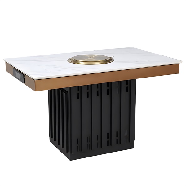 一人一锅小火锅无烟烤肉一体桌