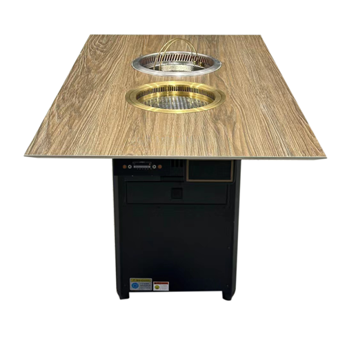 自助火锅烤肉店日式无烟自净化火锅烤肉一体桌