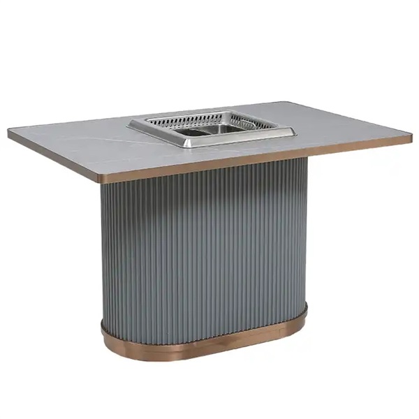 火锅烤肉一体店智能无烟火锅烧烤一体桌