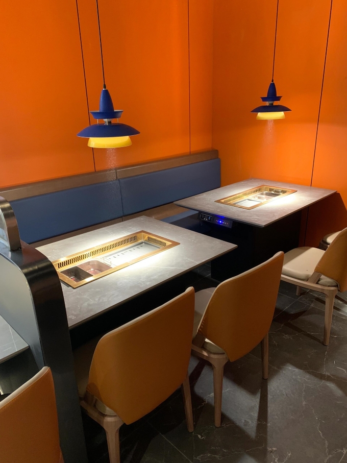 智能无烟净化火锅烧烤涮烤一体桌