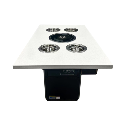 自助火锅烤肉餐厅一人一锅无烟净化火锅烤肉一体桌