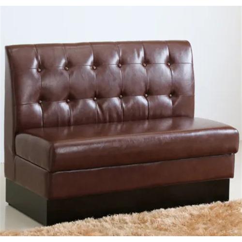 轻奢皮艺咖啡店卡座沙发