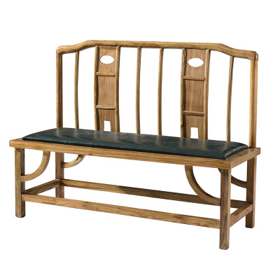 新中式火锅店中餐厅实木卡座