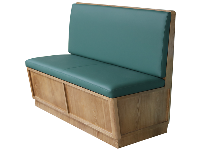 自助餐厅火锅店简约实木卡座沙发